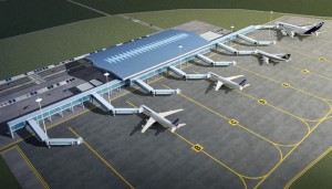 A replica of CJIA’s new terminal