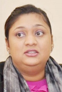 Education Minister, Priya Manickchand. 