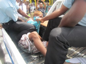The 16 - year - old was arrested after his protest. [iNews' Photo]