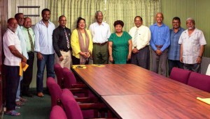 APNU+AFC Officials meet with Leaders of the Muslim Community. [Kojo McPherson Photo]