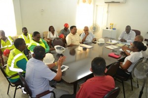 Broomes meeting with the management of the Enmore Sugar Estate 
