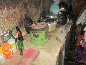 The cooking area of some residents. [iNews' Photo]