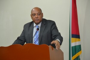 Minister of Governance, Raphael Trotman. [Jules Gibson Photo]