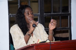Minister within the Ministry of Communities Valerie Sharpe-Patterson